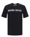 Moschino Logo Embroidery T-shirt In Multi