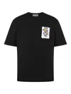 Moschino Crew Neck Graphic T-shirt With Short Sleeves In Black