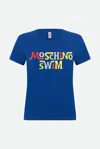 Moschino T-shirt Blu In Blu