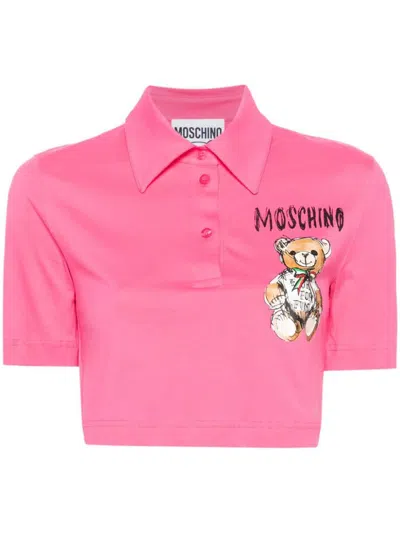 Moschino T-shirt Clothing In Pink & Purple