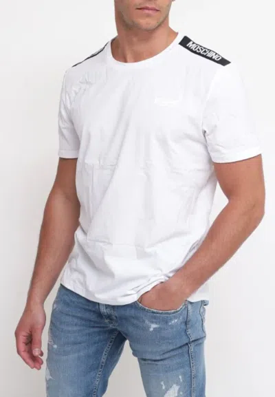 Moschino T-shirt Cotton Stretch 2pk In Bianco