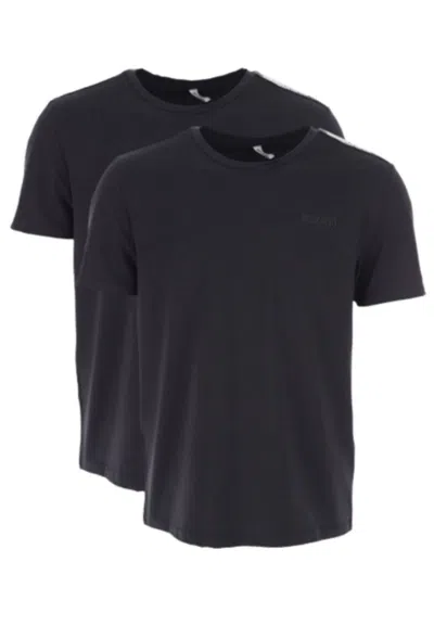 Moschino T-shirt Cotton Stretch 2pk In Nero