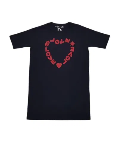 Moschino T-shirt Dress In Black