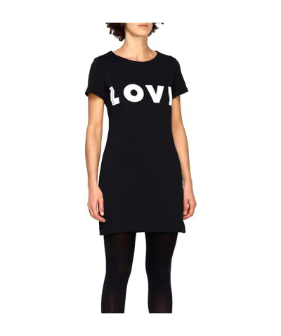 Moschino T-shirt Dress In Black