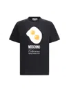 Moschino Logo-printed Crewneck T-shirt In Fantasia Nero