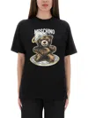 Moschino Teddy Bear-print T-shirt Mini Dress In Black
