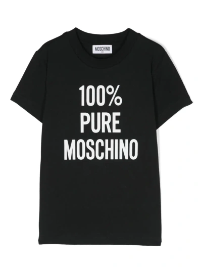 Moschino T-shirt In Cotone 100% Pure  In Black