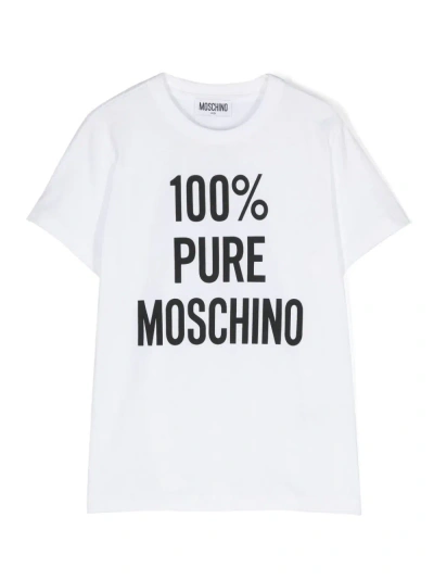 Moschino T-shirt In Cotone 100% Pure  In White