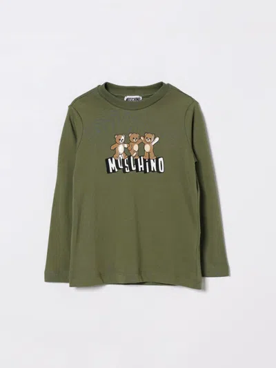 Moschino Kids' T-shirt  Kinder Farbe Olive In Green