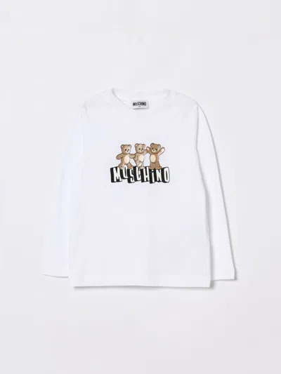 Moschino Kids' T-shirt  Kinder Farbe Weiss In White