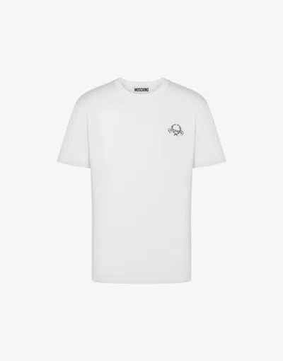 MOSCHINO T-SHIRT LAUREL CROWN LOGO