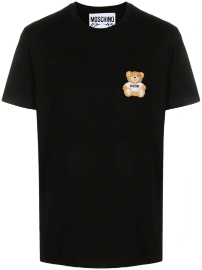 Moschino T-shirt Logo In Black  