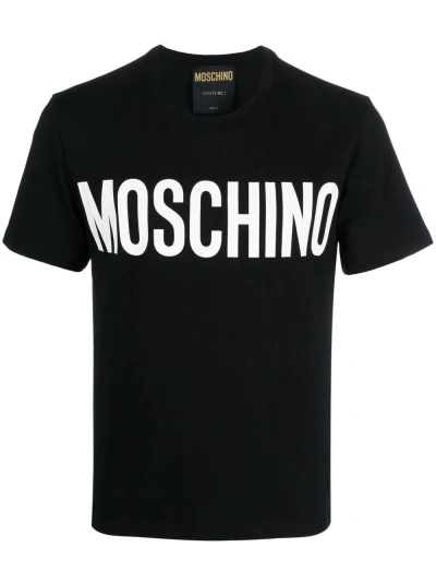Moschino T-shirt Logo In Black  