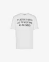 Moschino T-shirt With Lettering Print In White