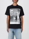 Moschino Printed Organic Cotton Jersey T-shirt In Black