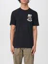 Moschino Teddy Logo Print Crewneck T-shirt In Black