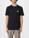 Moschino Men T-shirt With Embroidery In Black