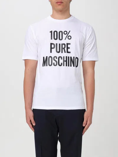 Moschino T-shirt  Couture Men In White