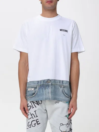 Moschino Polo Shirt Men  Couture In White