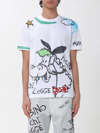 Moschino Polo Shirt Men  Couture In White