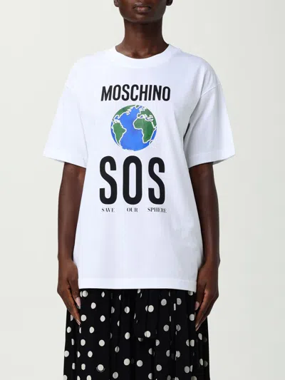 MOSCHINO T-SHIRT MOSCHINO COUTURE WOMAN COLOR MULTICOLOR,H29718005