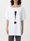 Moschino Exclamation Mark-print Cotton T-shirt In White