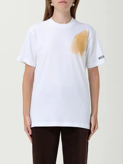 MOSCHINO T-SHIRT MOSCHINO COUTURE WOMAN COLOR WHITE,435375001