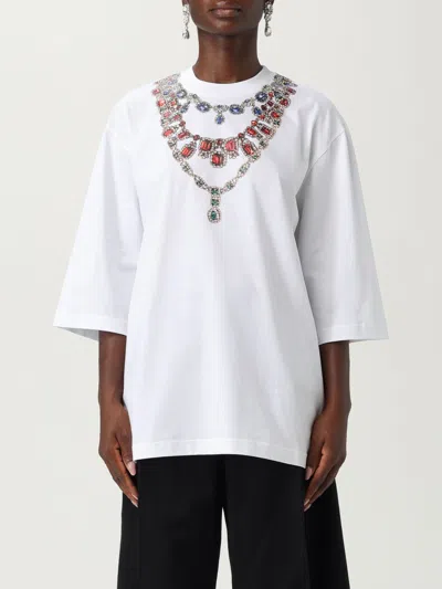 Moschino T-shirt  Couture Woman Color White In Gray