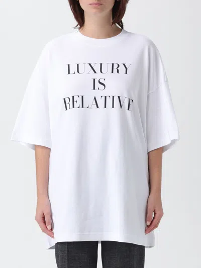 MOSCHINO T-SHIRT MOSCHINO COUTURE WOMAN COLOR WHITE,435417001