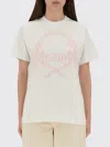 Moschino T-shirt With Embroidery In Neutral