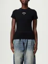 Moschino Jeans Logo Printed Slim-fit T-shirt In Black
