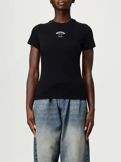 MOSCHINO T-SHIRT MOSCHINO JEANS WOMAN COLOR BLACK,H29724002