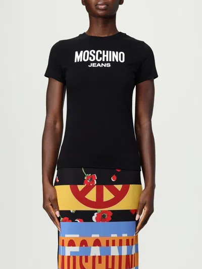MOSCHINO T-SHIRT MOSCHINO JEANS WOMAN COLOR BLACK,H29731002