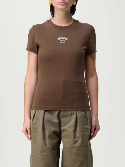Moschino T-shirt  Jeans Woman Color Grey In Brown