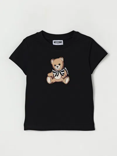MOSCHINO T-SHIRT MOSCHINO KIDS COLOR BLACK,436545002