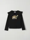 MOSCHINO T-SHIRT MOSCHINO KIDS COLOR BLACK,416631002