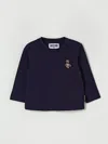 Moschino Babies' T-shirt  Kids Color Blue In Black