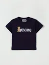 Moschino Babies' T-shirt  Kids Color Blue In Black