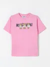 MOSCHINO T-SHIRT MOSCHINO KIDS COLOR PINK,416626010