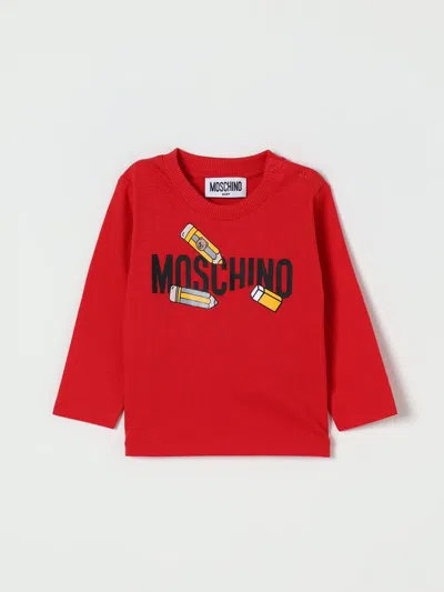 MOSCHINO T-SHIRT MOSCHINO KIDS COLOR RED,H28467014
