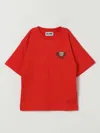 Moschino T-shirt  Kids Color Red In Orange