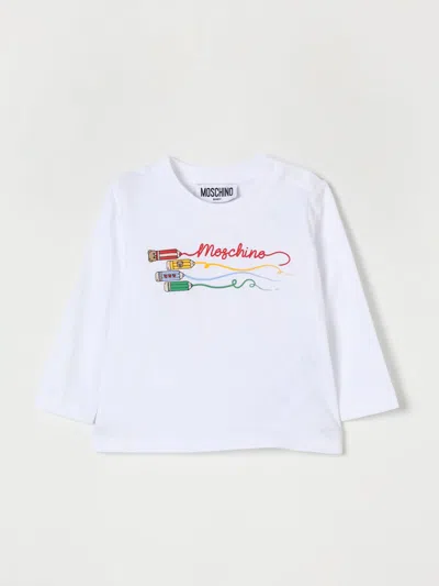 Moschino Babies' T-shirt  Kids Color White