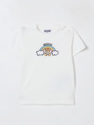 MOSCHINO T-SHIRT MOSCHINO KIDS COLOR WHITE,427226001
