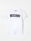 Moschino Logo-print Jersey T-shirt In Weiss