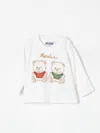 MOSCHINO T-SHIRT MOSCHINO KIDS COLOR WHITE,F82101001