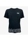 Moschino Underwear Fantasy Logo Print T Shirt Blac In Nero