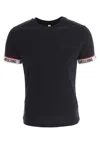 Moschino Cuff T-shirt In Nero