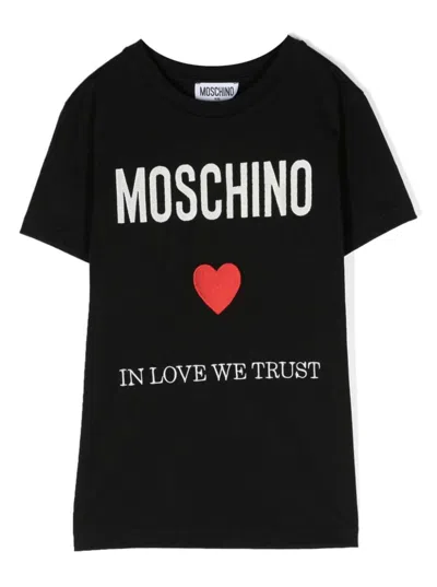 Moschino Kids' T-shirt In Black