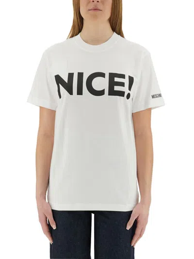 MOSCHINO MOSCHINO T-SHIRT "NICE!"