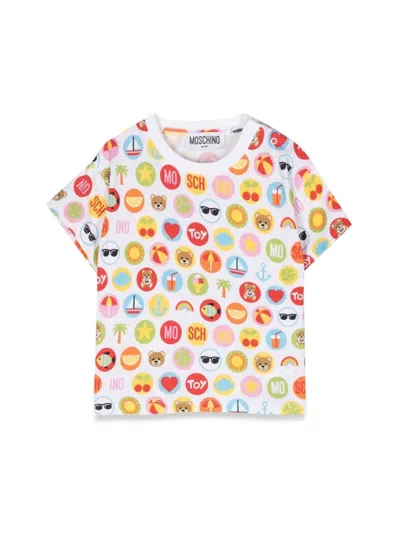 Moschino Babies' T-shirt Prints Circles In Multicolour